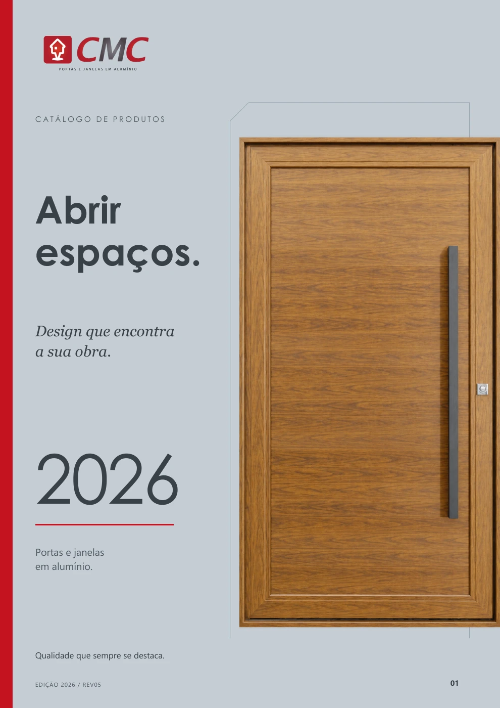 Capa original do catálogo de produtos CMC 2026